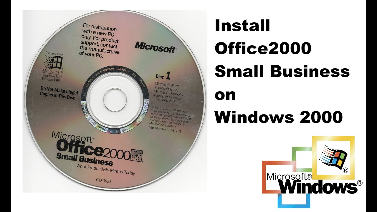 Install Microsoft Office2000 Small Business on Windows 2000