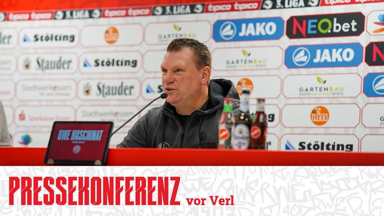 Pressekonferenz vor SC Verl | 18. Spieltag | #immeRWEiter #nurderrwe