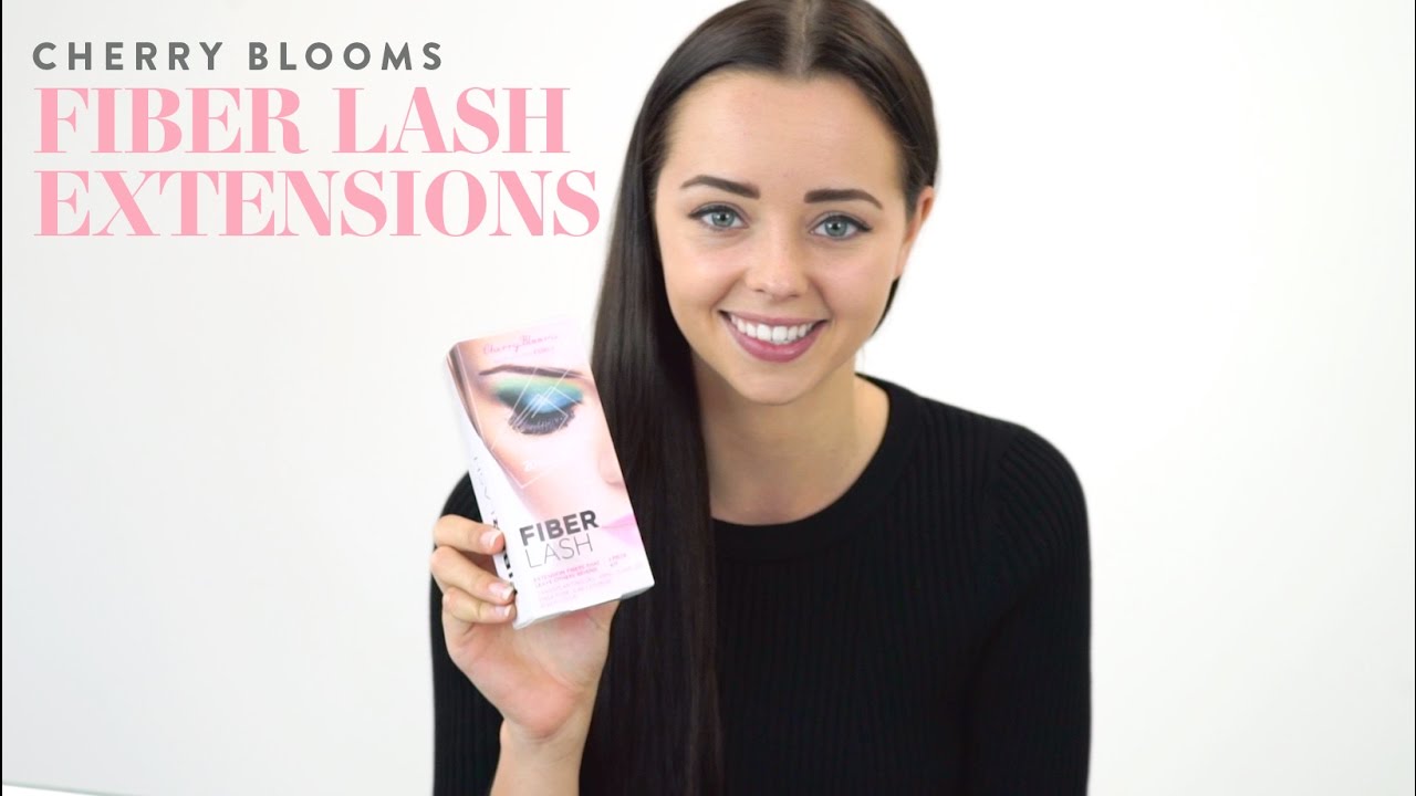 Cherry Blooms Fiber Lash Extensions Application