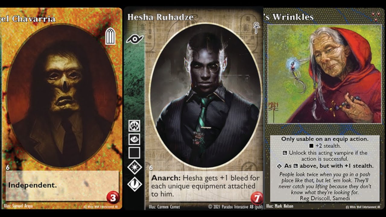 VTES Hesha's trinket emporium, deck turbo que se equipa rápido y Hesha Ruhadze hace bleeds enormes