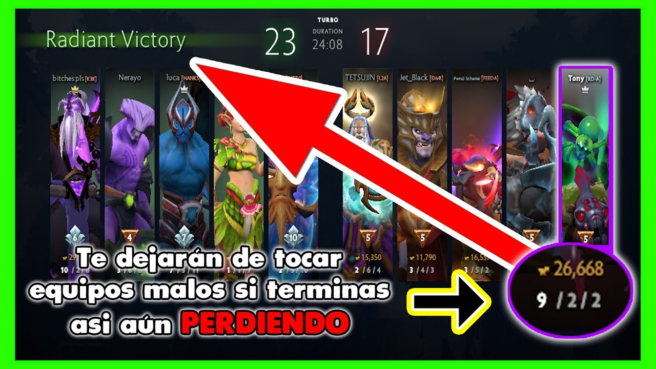 Cuando comience tu racha de derrotas tienes que hacer esto para que pare! - Algoritmo Dota 2