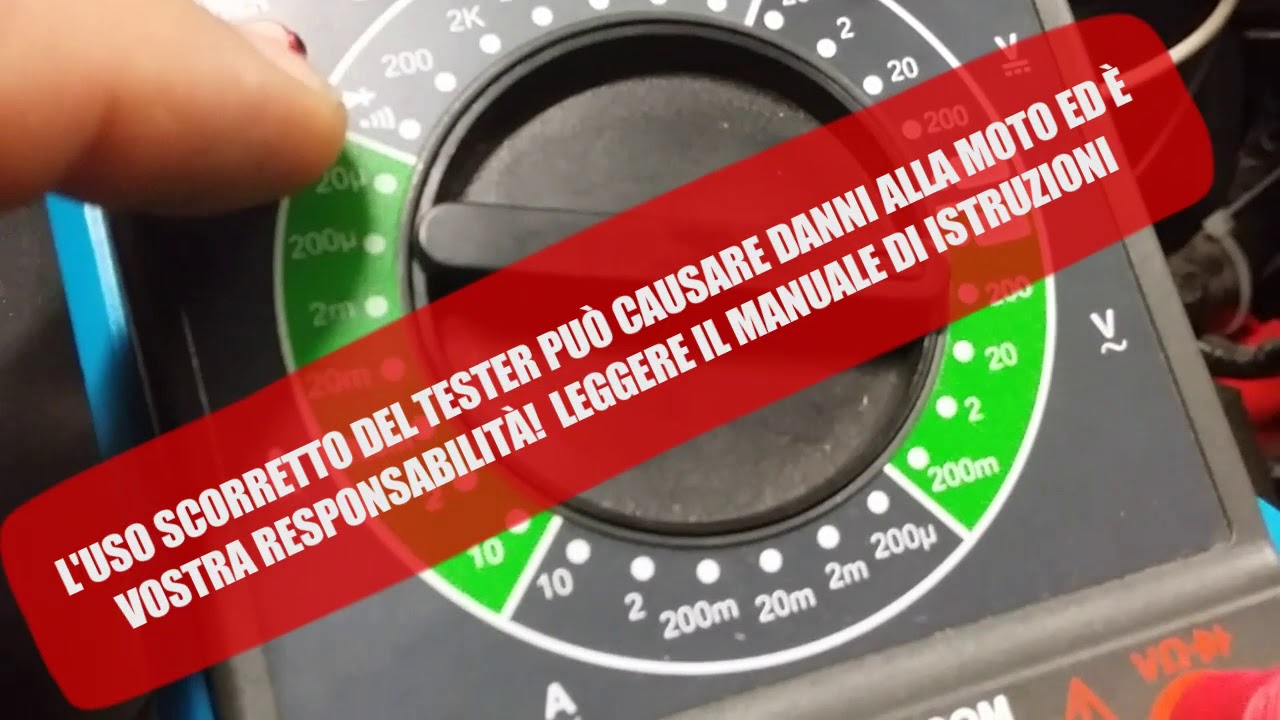 Controllare impianto ricarica batteria moto (statore / regolatore /batteria) Nozioni generali