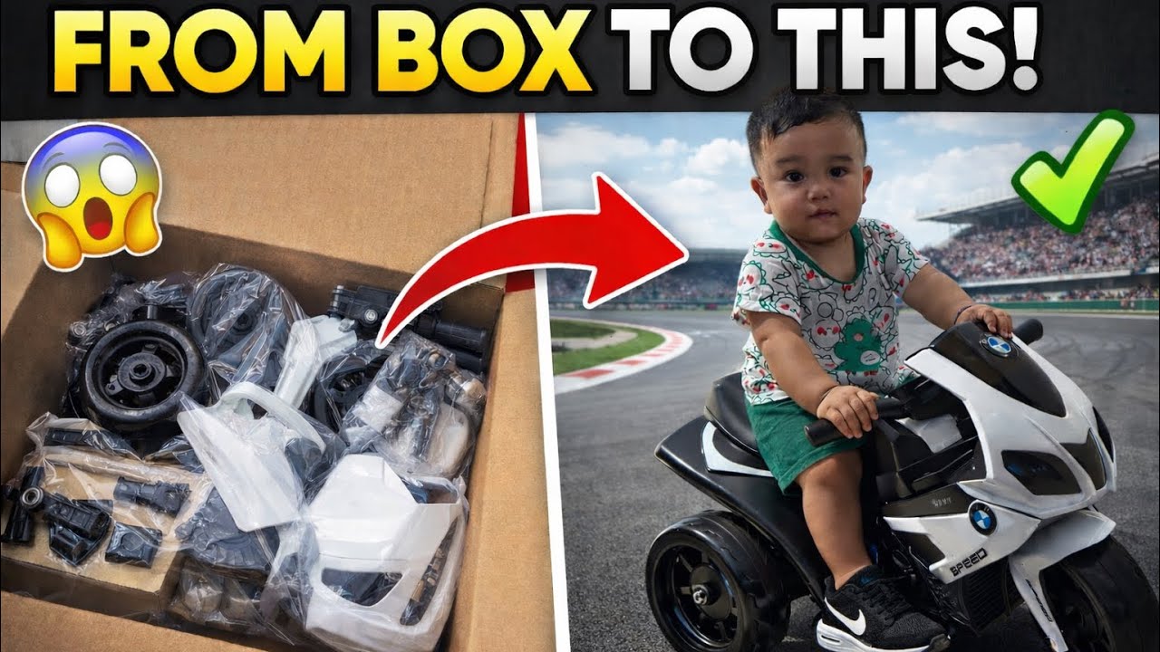 From Box To Ride! Baby Motorcycle & Kids Electric Bike Assembly