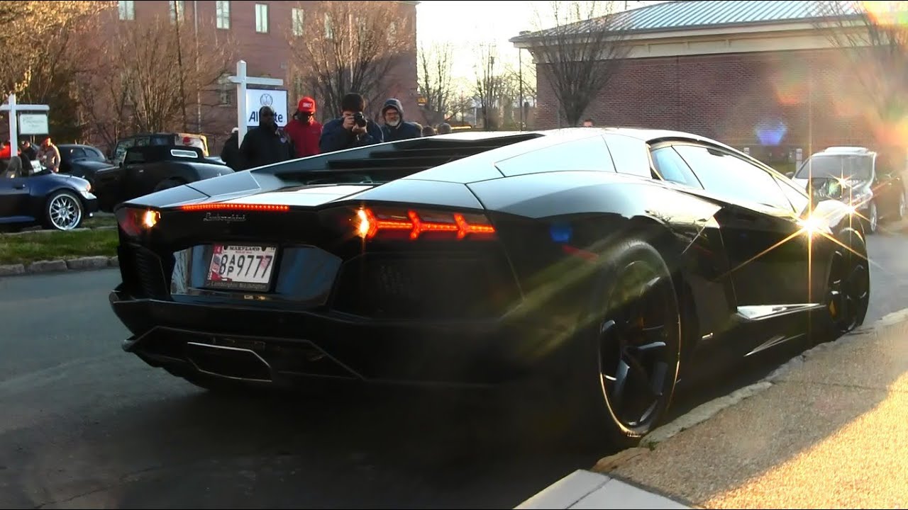 Lamborghini Aventador LP 700-4 (Blacked Out) - Sound - Departure