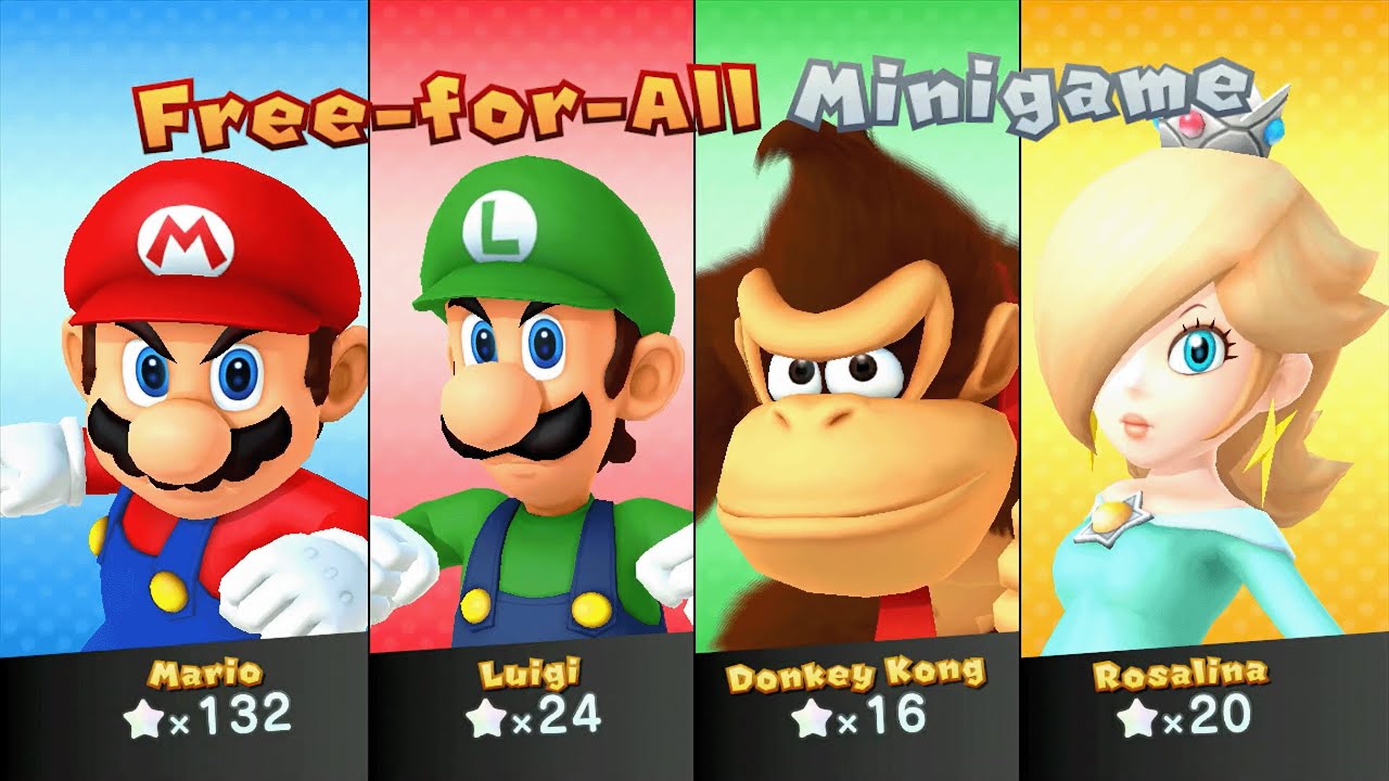 Mario Party 10 - Mario vs Luigi vs Rosalina vs Donkey Kong - Chaos Castle