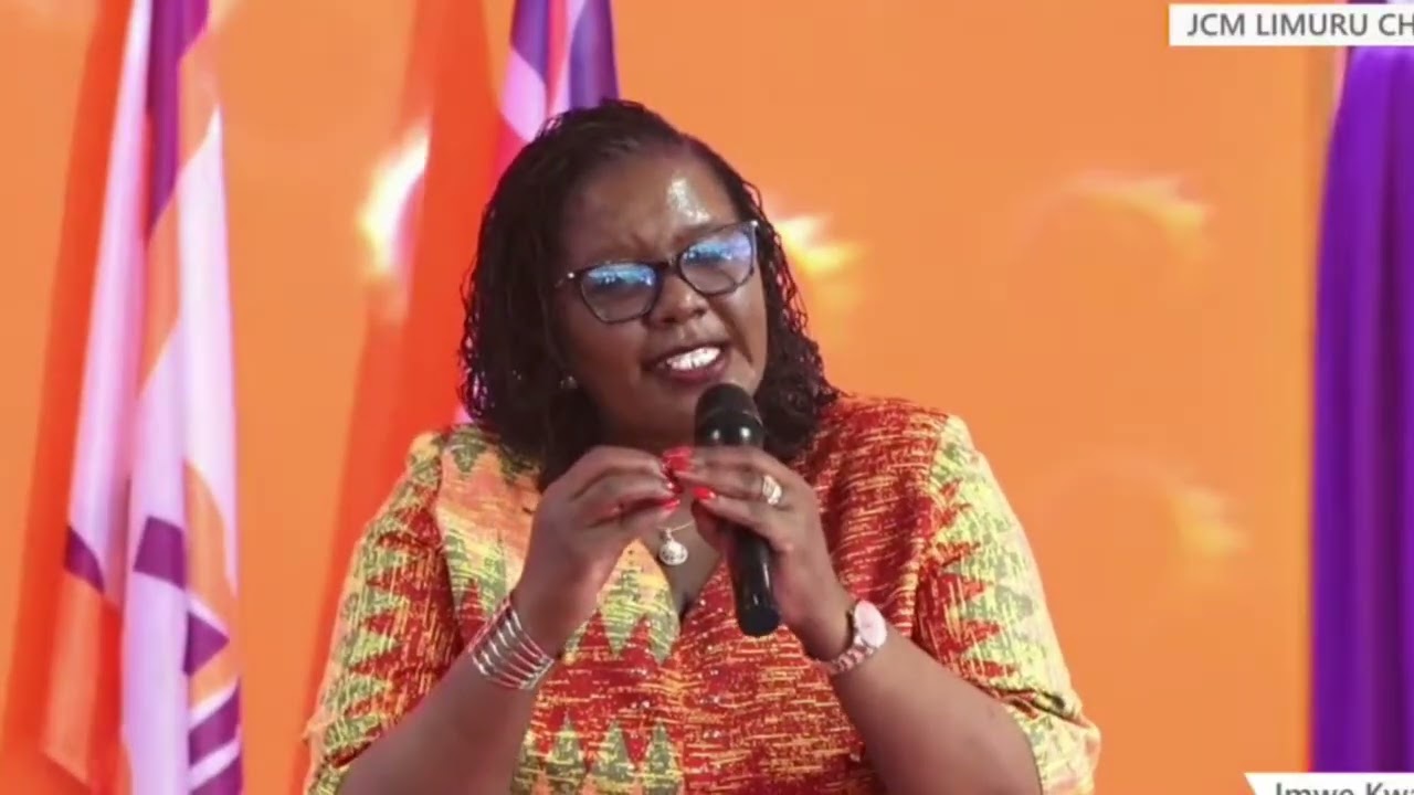 Hon Anne wamuratha thankful speech ro Bishop Ben of JCM