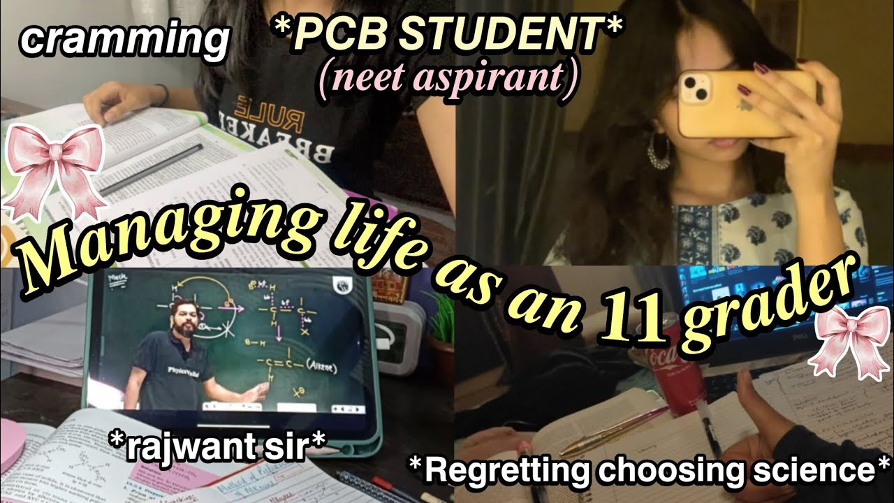 How to Manage Class 11 with NEET/JEE like a Topper? | Class 11 Science *productive study vlog*