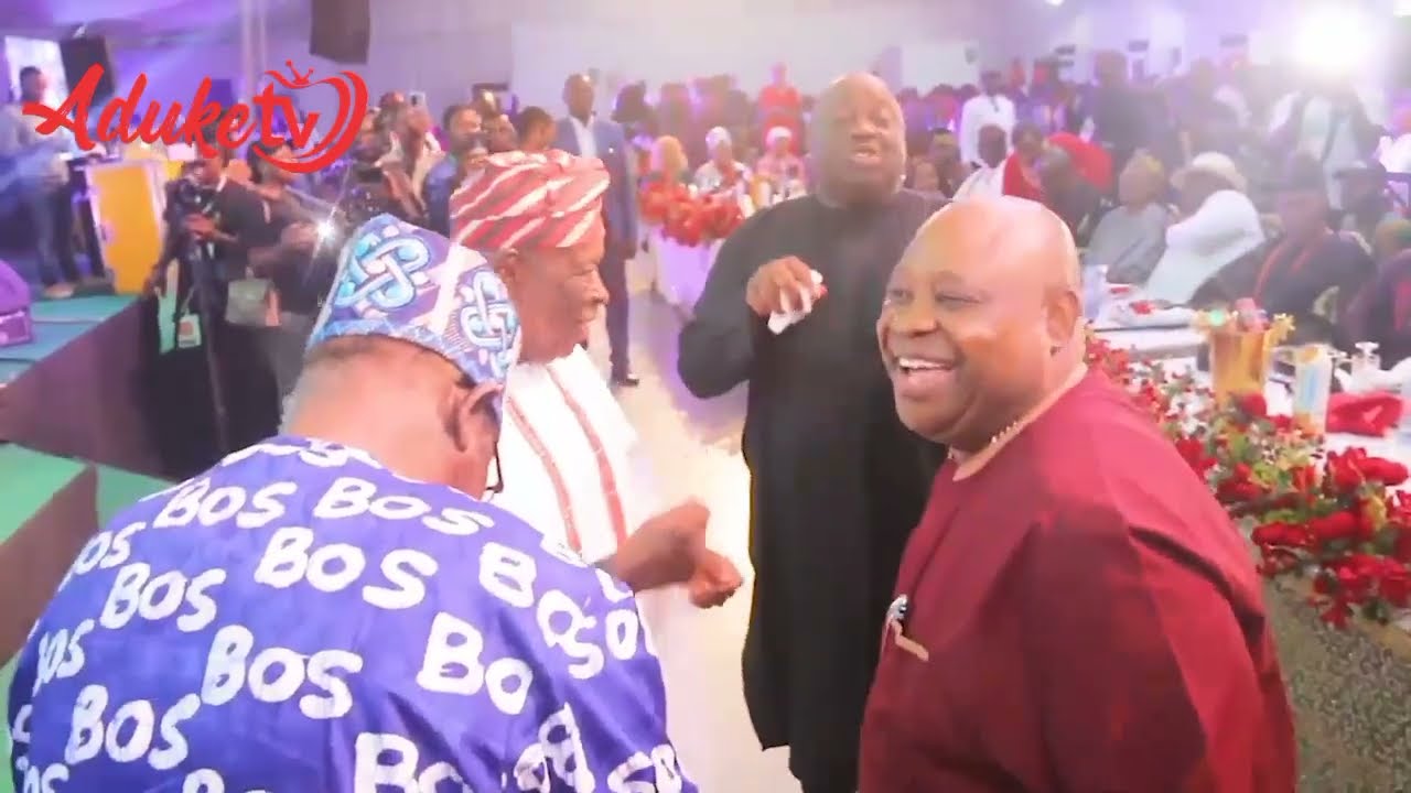 Ebenezer Obey Thrills Governor Ademola Adeleke in Thanksgiving Performance