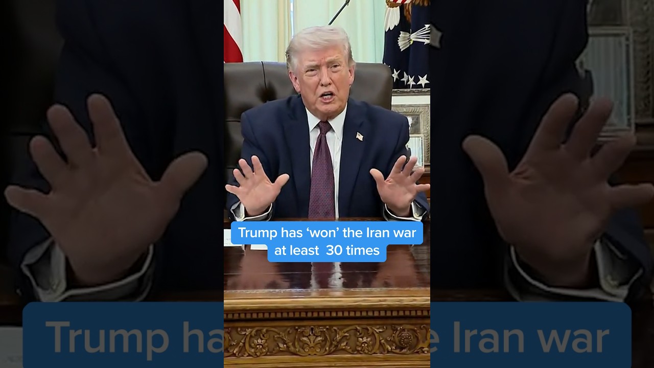 Trump has &lsquo;won&rsquo; the Iran war at least 30 times