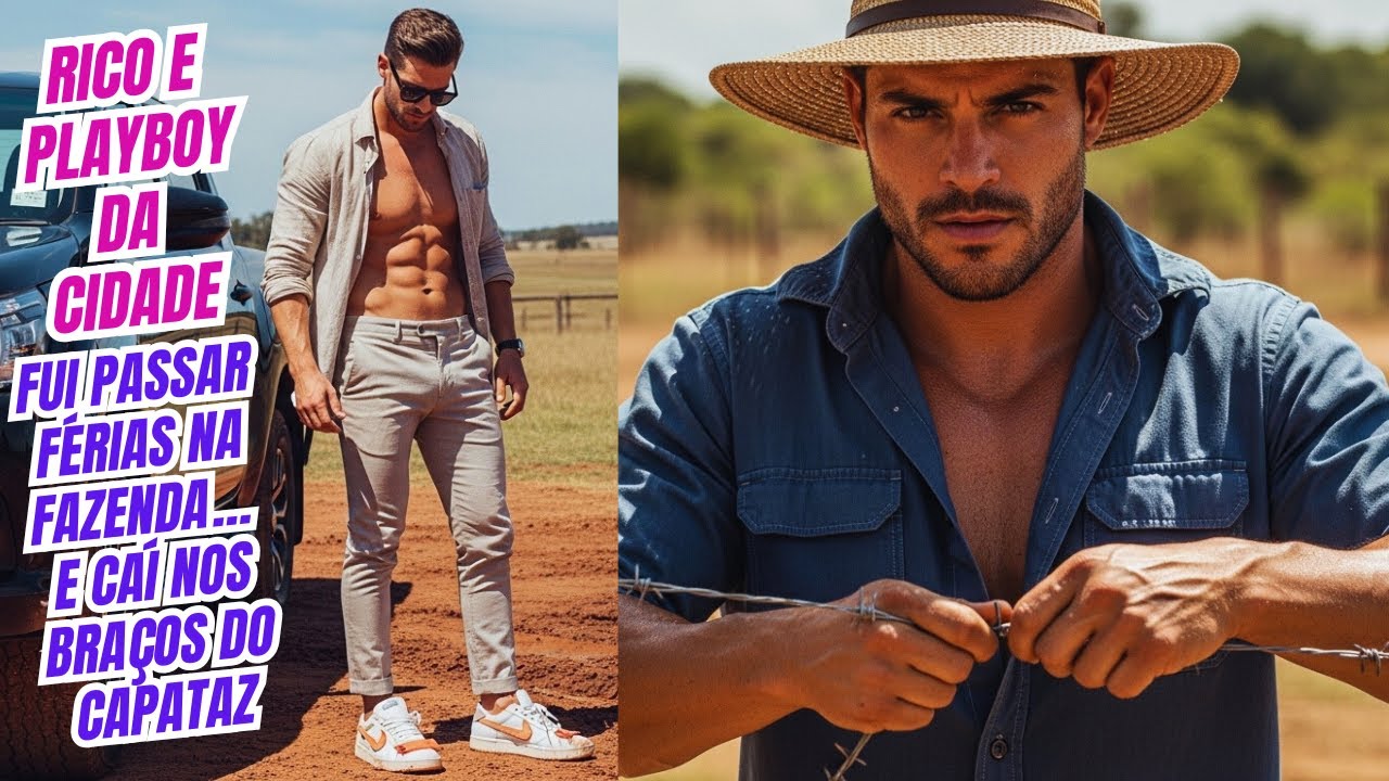 RICO E PLAYBOY DA CIDADE Fui Tirar Férias na Fazenda da Família e Me Apaixonei pelo Capataz…🌈