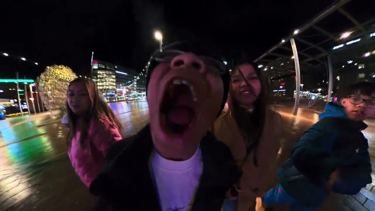 Walking Trip at Night in Helsinki #insta360x5 #fambamvlog #familyandfriends #christmasnight 