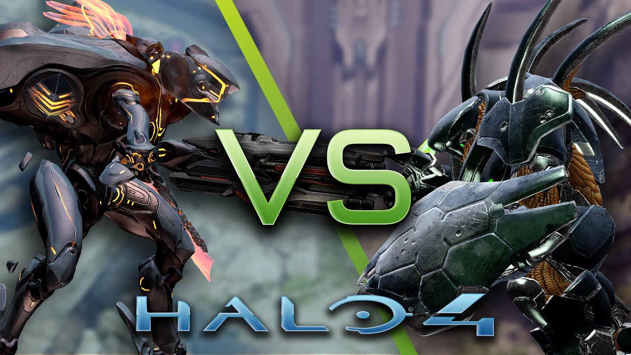 Halo 4 AI Battle - Knight Battlewagons vs Hunters
