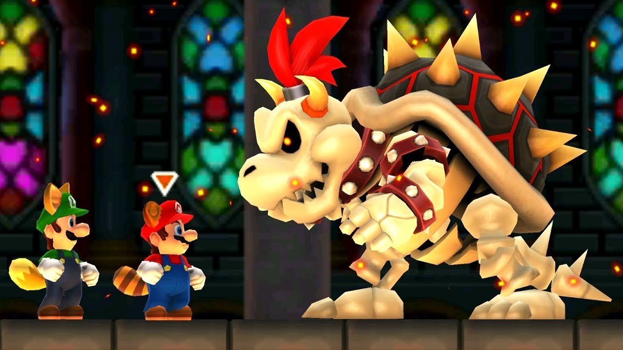 New Super Mario Bros. 2 - All Bosses (2 Players)