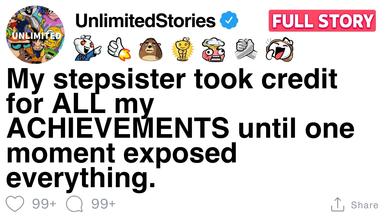 My stepsister took credit for ALL  my ACHIEVEMENTS until one moment exposed everything. [FULL STORY]