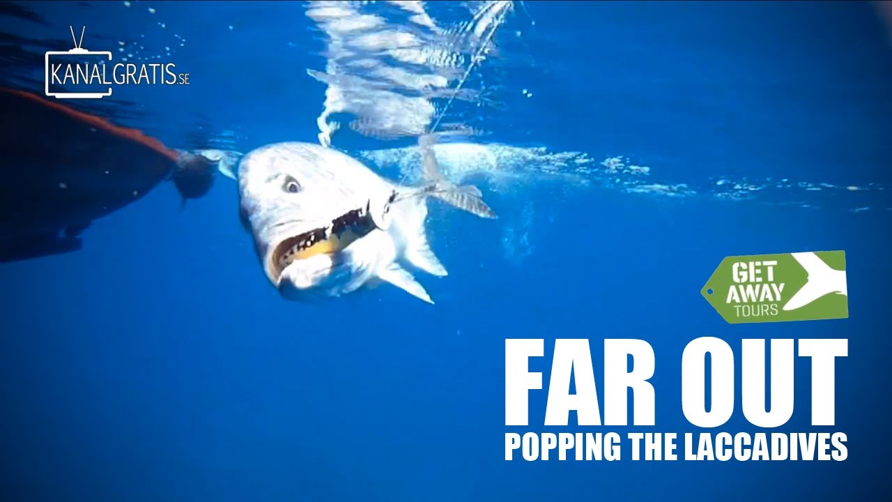 Far Out - Popping The Laccadives - Popper Fishing for Big GT's (Slow Motion, HD)