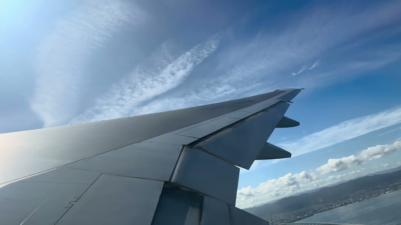 B777 関西空港　離陸
