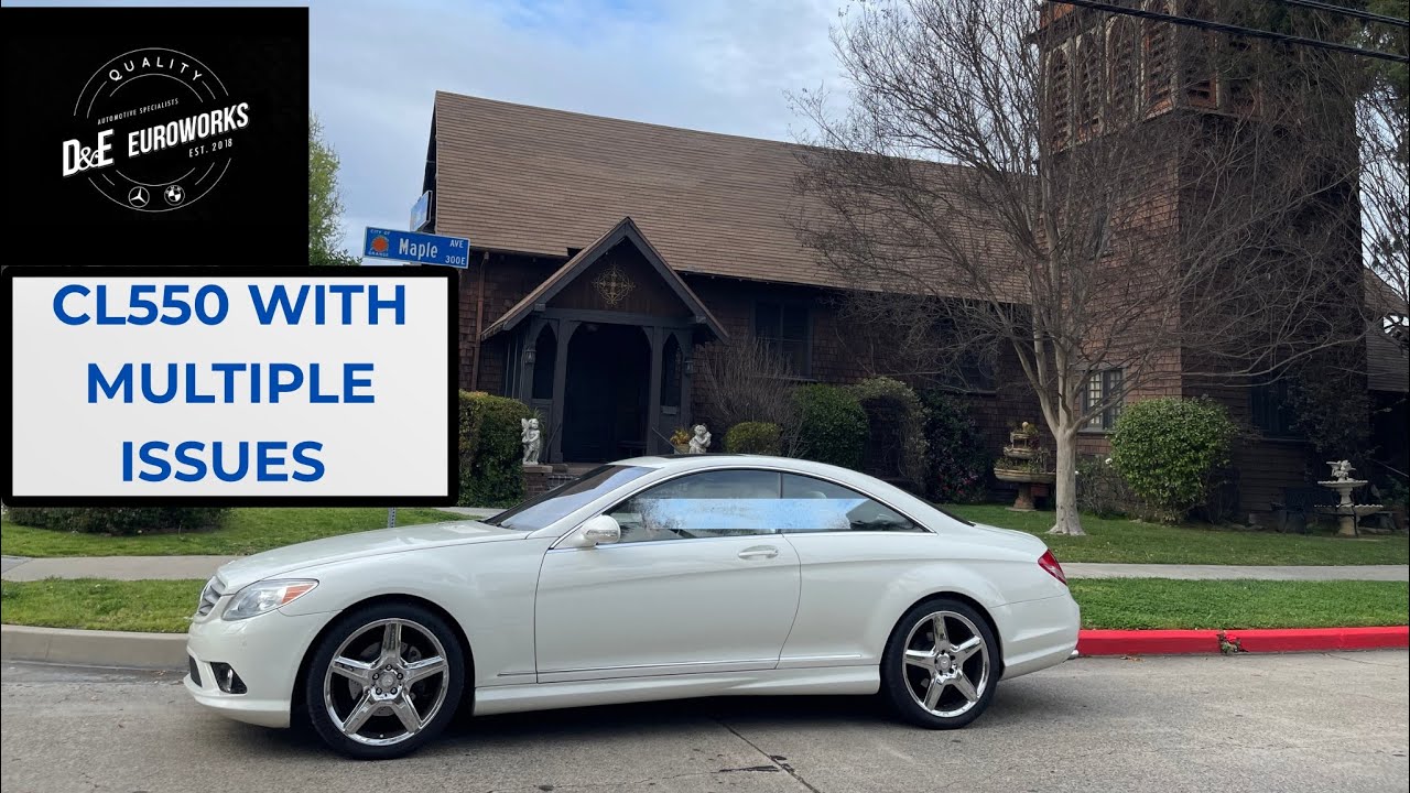 2008 Designo Mercedes CL550 Cracked Window, Oil Leak and Engine Vibration Caused By Multiple items.