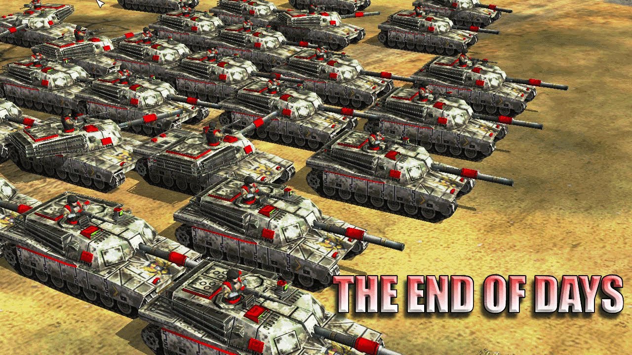 USA Heavy Armored vs GLA Stelth (THE END OF DAYS Mod) C&C Generals Zero Hour