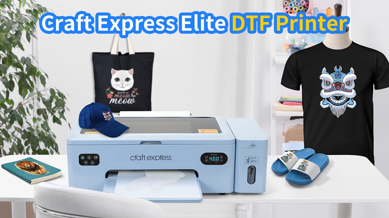 👀Распаковка принтера Craft Express DTF и печать полноцветного дизайна на футболке от начала до ко...