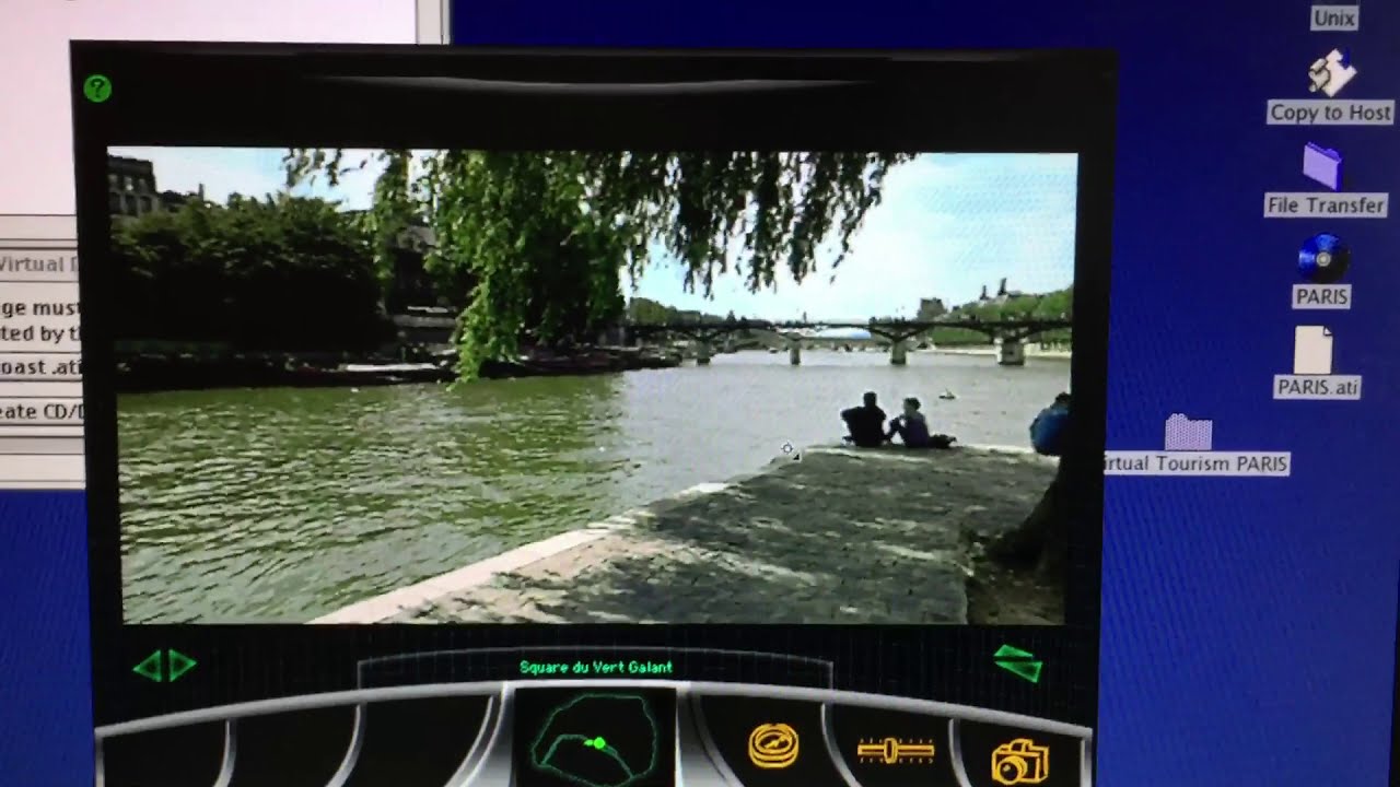 Paris virtual tourist QuickTime VR Mac CD-Rom 1996