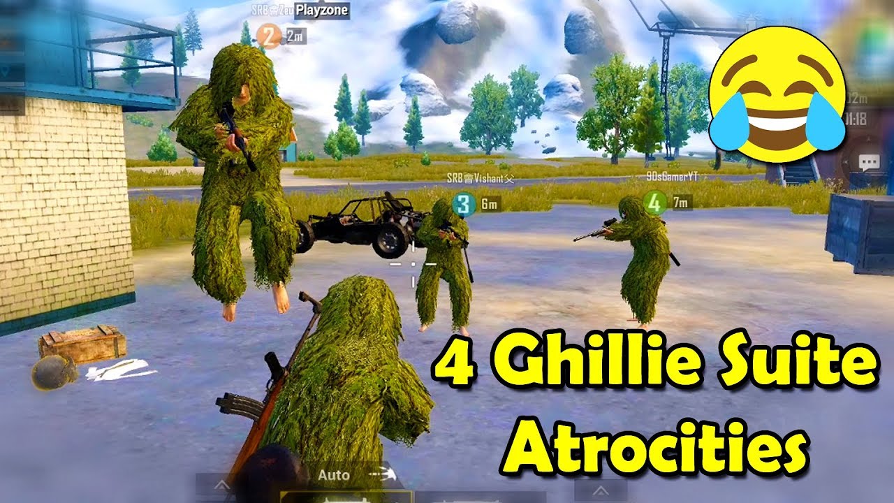 4 Ghillie Suit FUN Atrocities Gameplay😍 - SRB Squad