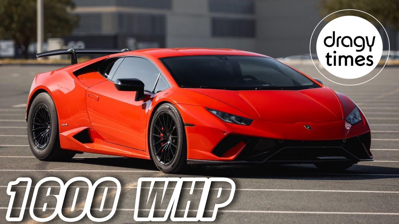 1600 WHP Lamborghini Huracan Twin Turbo Acceleration 100-200 km/h (STOCK ENGINE)  STREET RECORD‼️