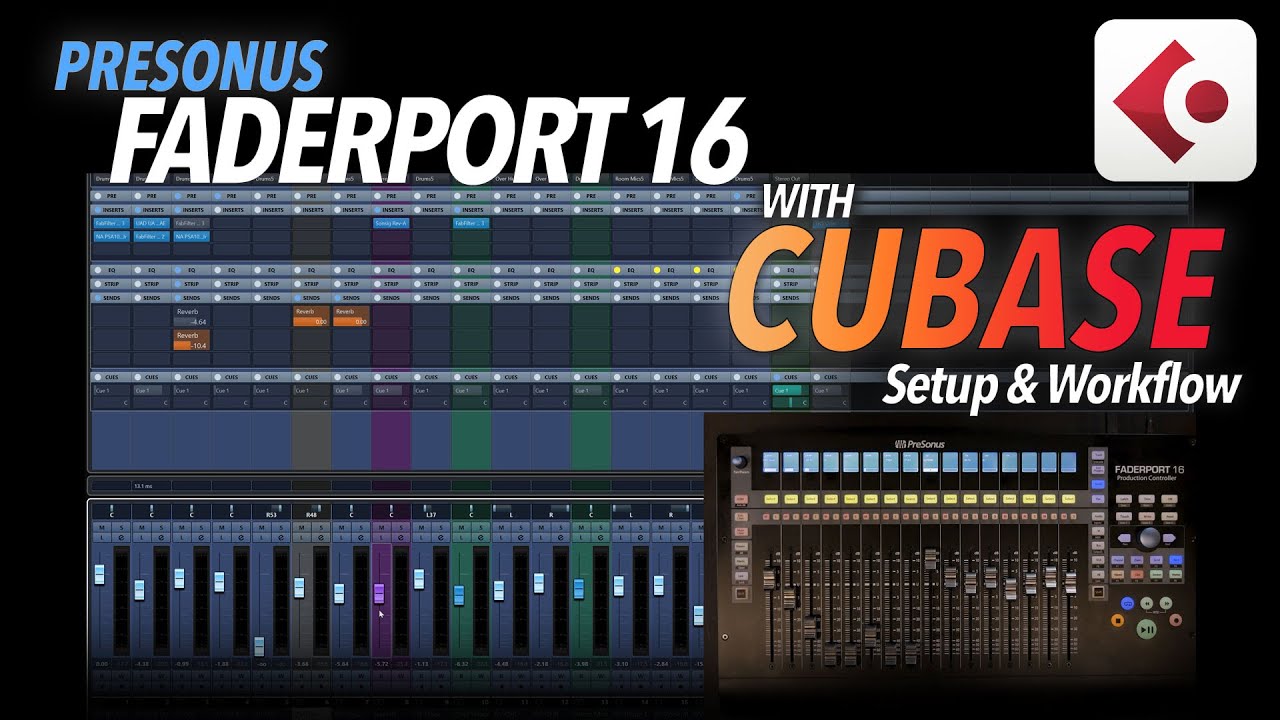 Как настроить Presonus FADERPORT 16 с помощью CUBASE
