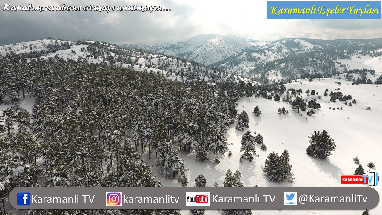 KARAMANLI TV_EŞELER YAYLASINDAN KAR MANZARALARI