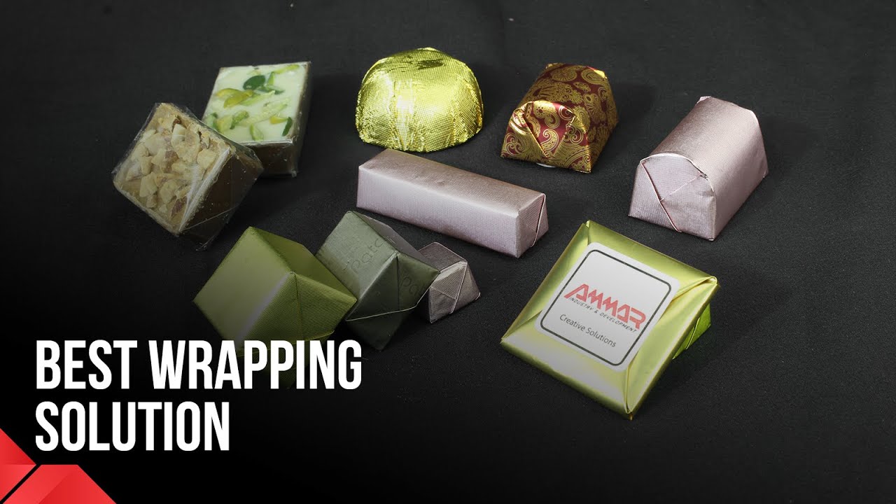 Wrap & Label any chocolate piece with any wrapping paper type