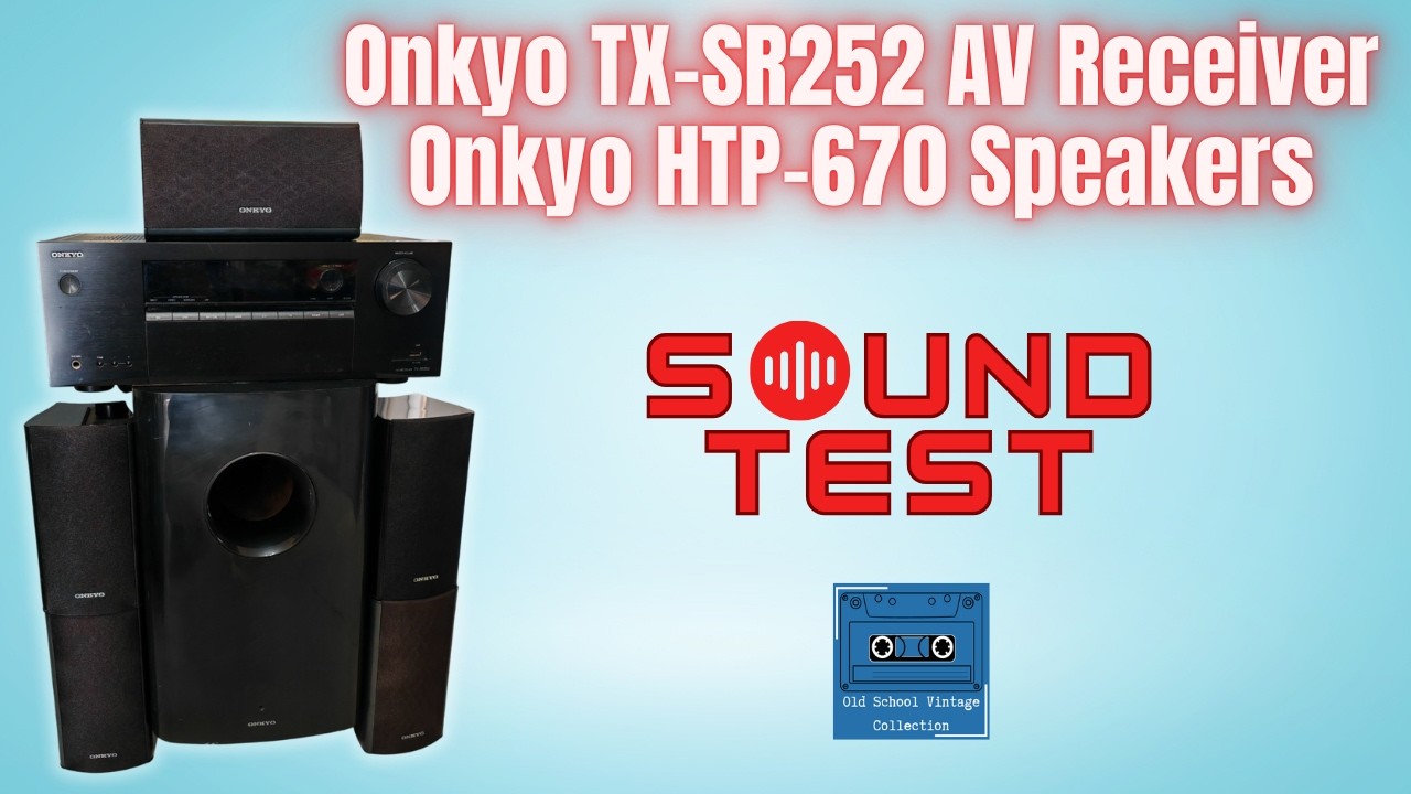 Onkyo TX-SR252 AV Receiver / SKB-670/SKF-670/SKC-670/SKW-770 Sound Test
