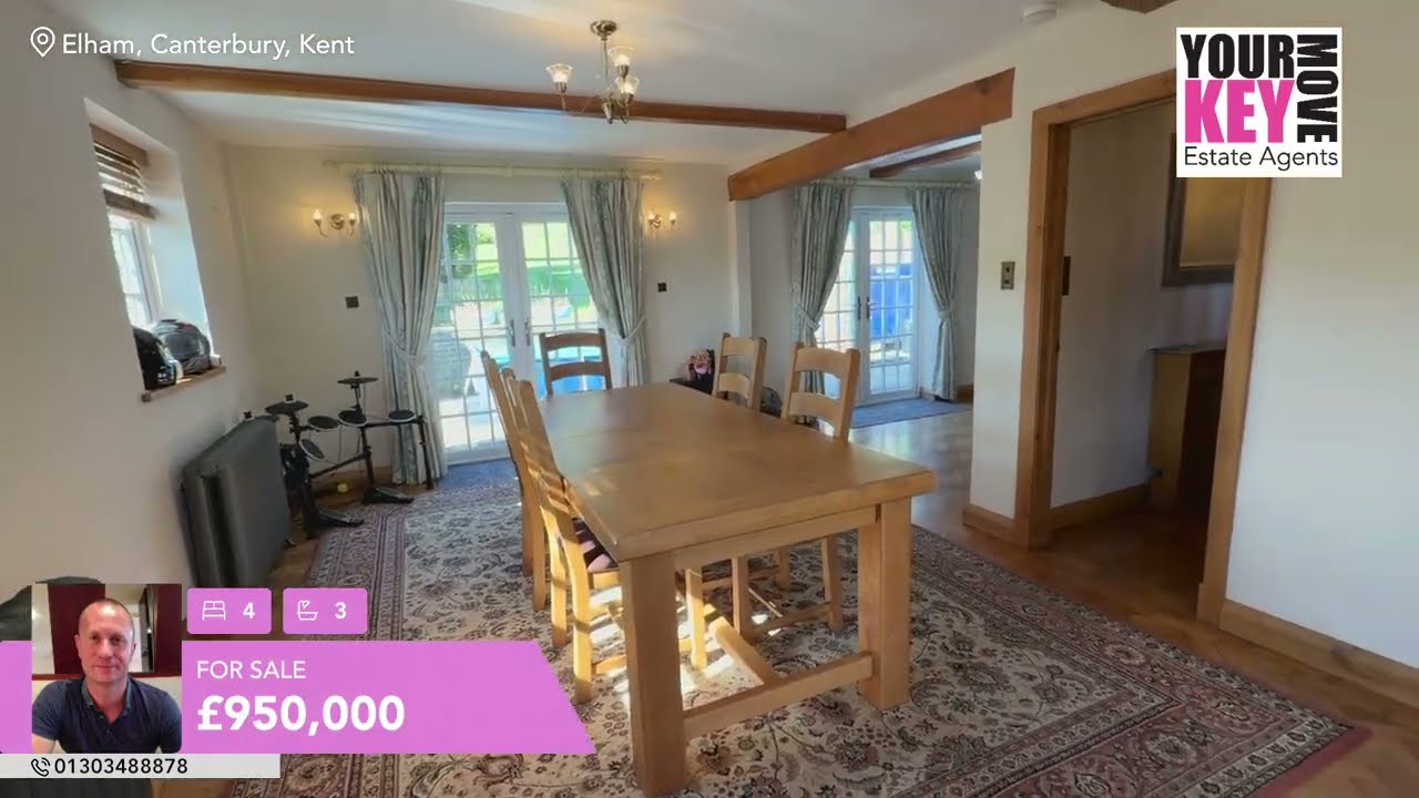 Luxury 4-Bedroom Family Home in Elham, Kent | 1.2 Acres, Hot Tub & Panoramic Views
