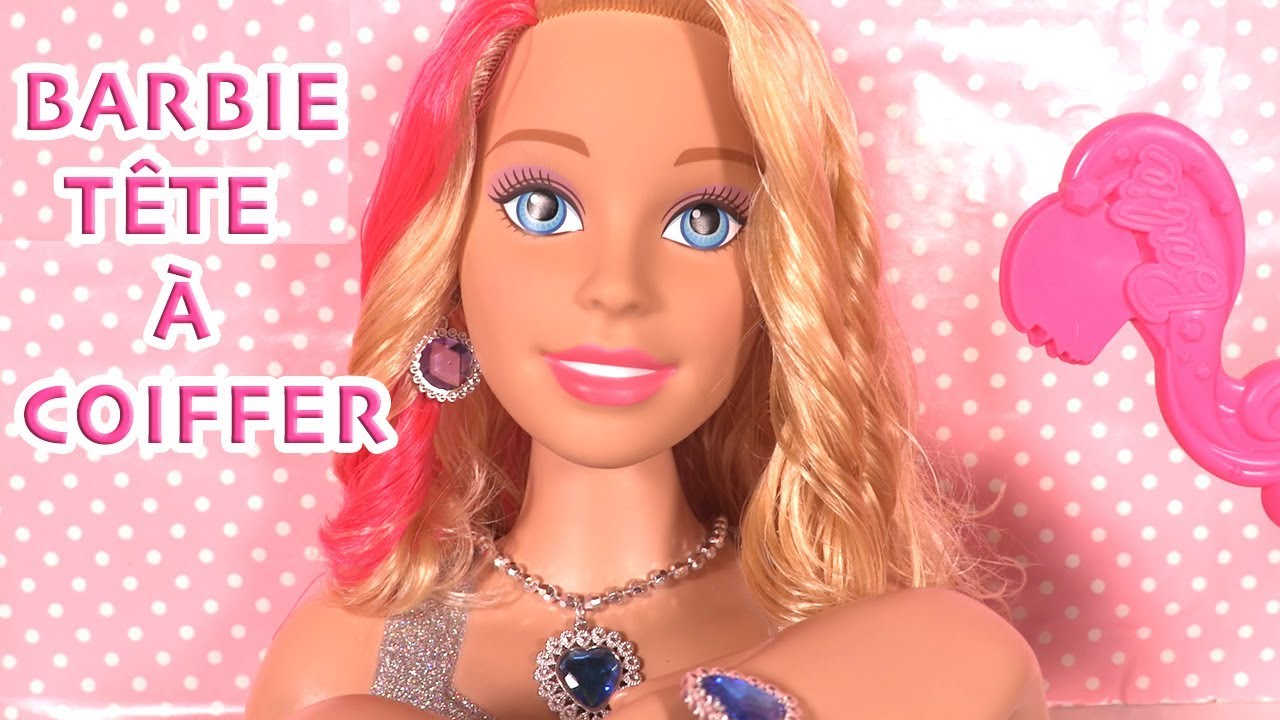 Barbie Hair Style & Curl | Poupée Barbie Tête à Coiffer Deluxe Styling Head