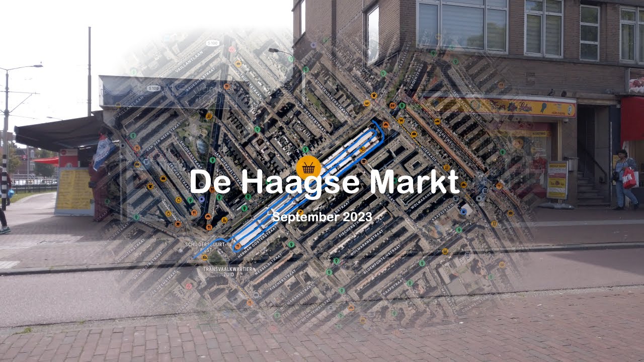 De Haagse Markt, The Hague - 4K Walking Tour