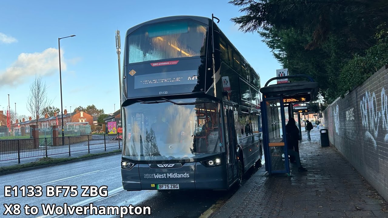 NXWM E1133 (BF75 ZBG) | X8 to Wolverhampton 