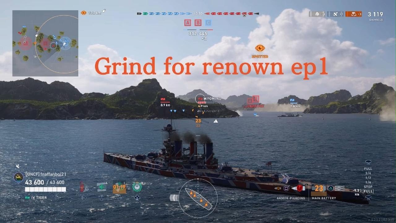 World of Warships: Legends ep1 Grind for renown