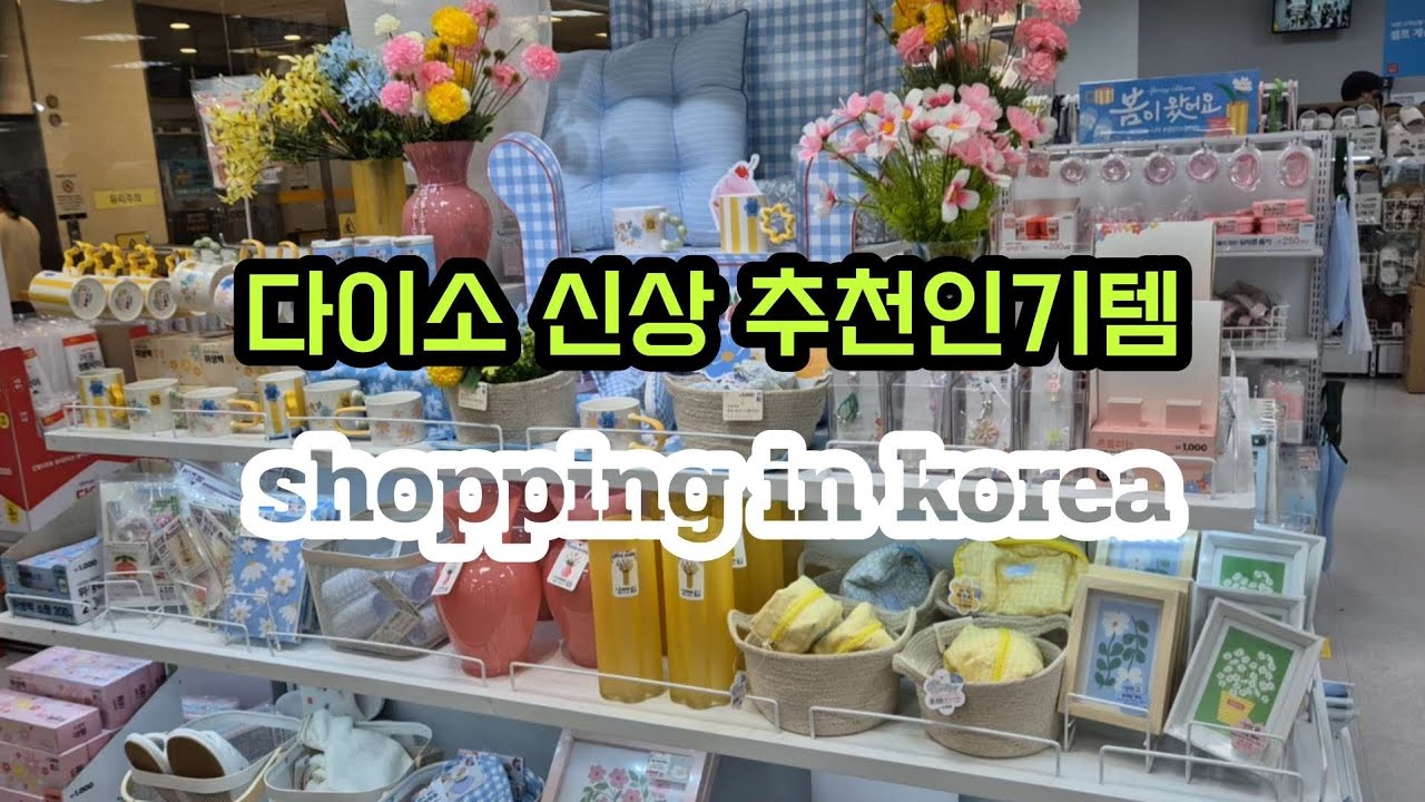 보이면 꼭 사세요 다이소 신상 생활필수품부터 추천꿀템까지 미리 쇼핑하세요~!! / shopping in korea 🇰🇷
