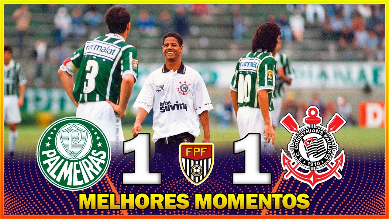 PALMEIRAS 1 X 1 CORINTHIANS ● MELHORES MOMENTOS ● CAMPEONATO PAULISTA 1995 ● FINAL ● JOGO 01
