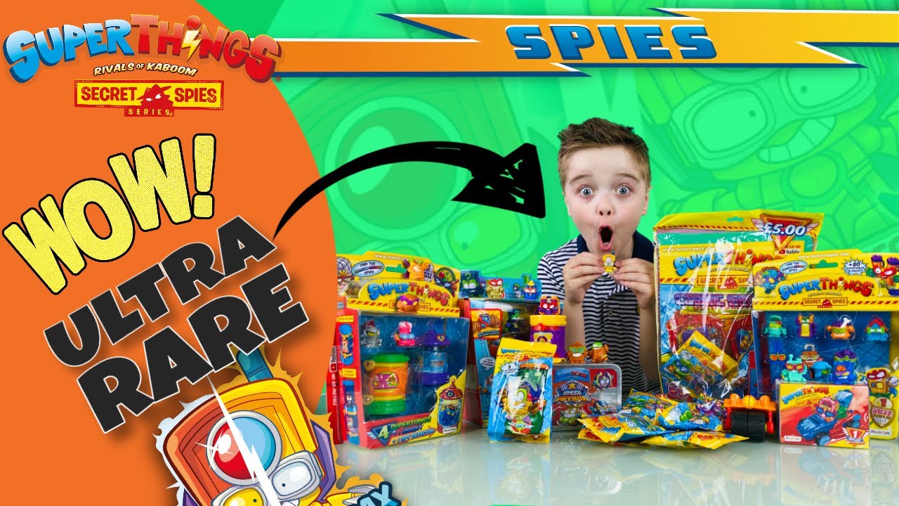 SUPERTHINGS SECRET SPIES - ULTRA RARE FIGURES MISSION