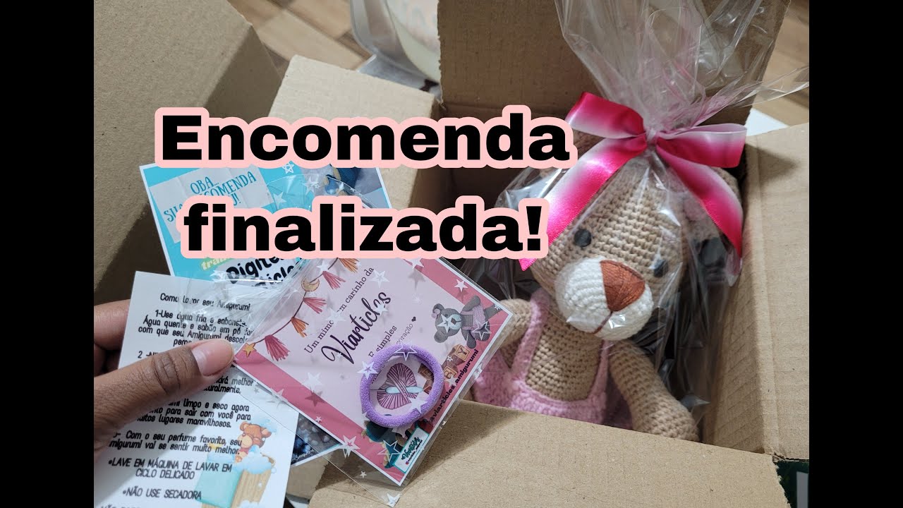 Vlog ursinha Sophia 🐻 amigurumi (Encomemda finalizada)