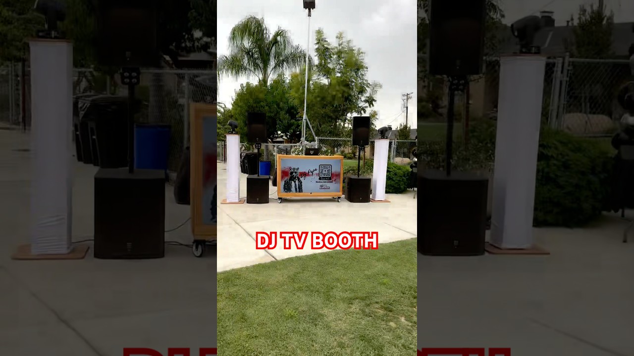 Dj TV Booth #djbooth #djsetup #fresnodj #djwhitetigeroficial