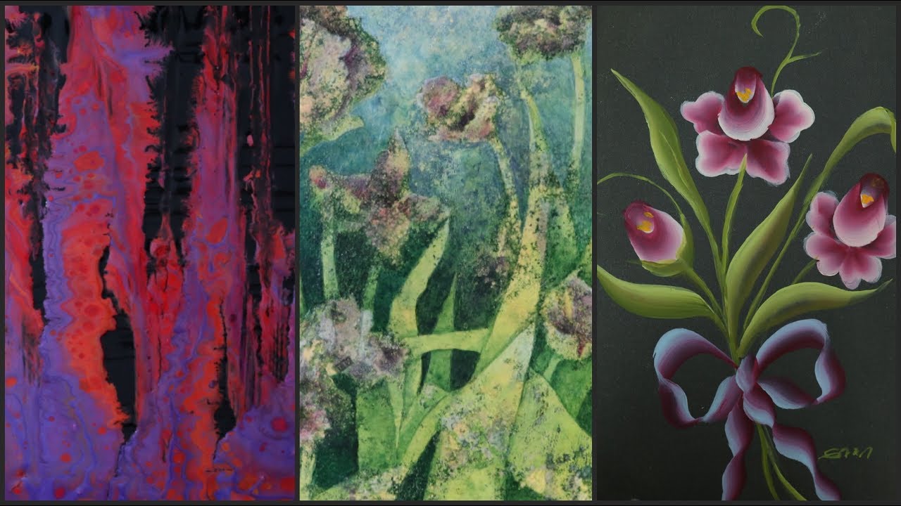 Manos a la Obra TV  2019 Programa 35 Pouring - Mixed Media - Pinceladas