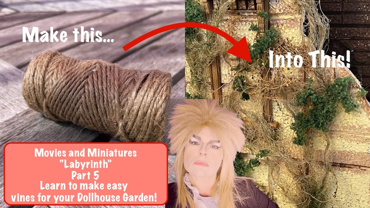 Превратите шпагат в миниатюрную ползучую лиану! Масштаб 1:12