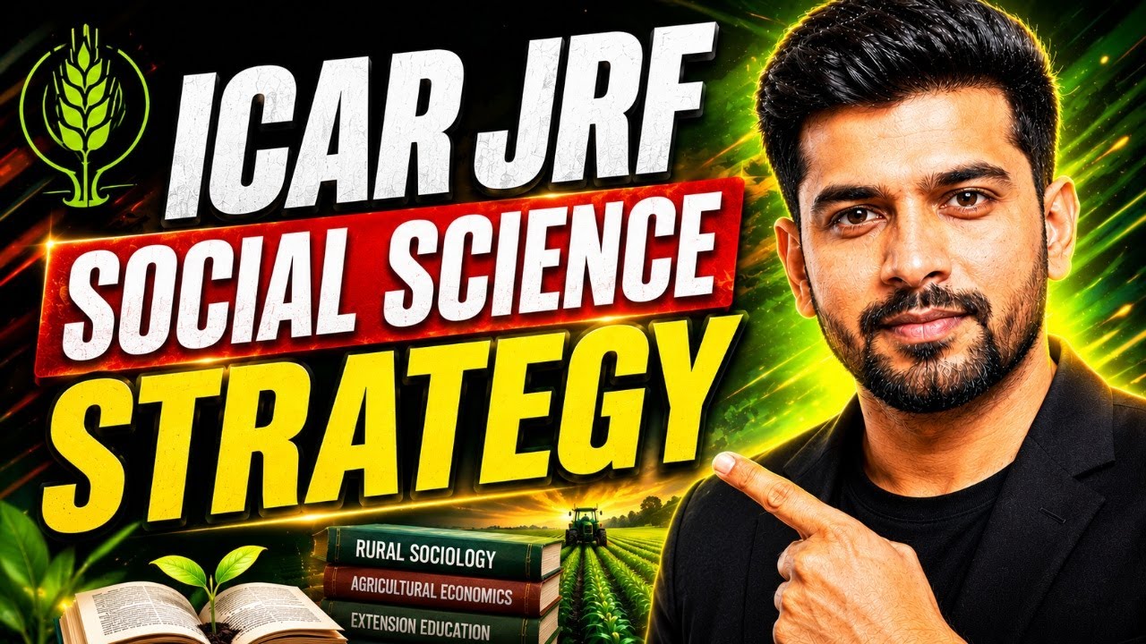 ICAR Social Sciences Exam  | Complete Syllabus  Strategy
