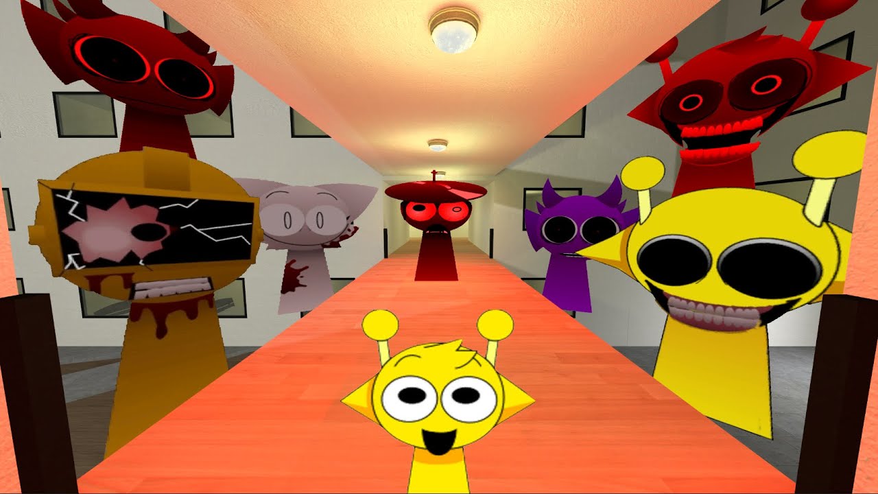 Nightmare Piramixed Sprunki Family And Phases Nextbot Gmod