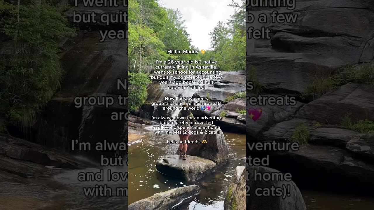 Thank you for being here 🥹💖 #northcarolina #northcarolinaliving #asheville #girlswhohike