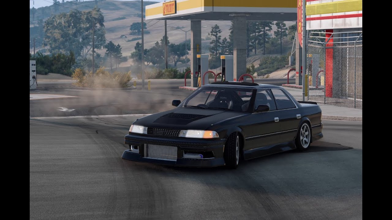 Non-Stop Drift Run in Mark II JZX81 | BeamNG Drive