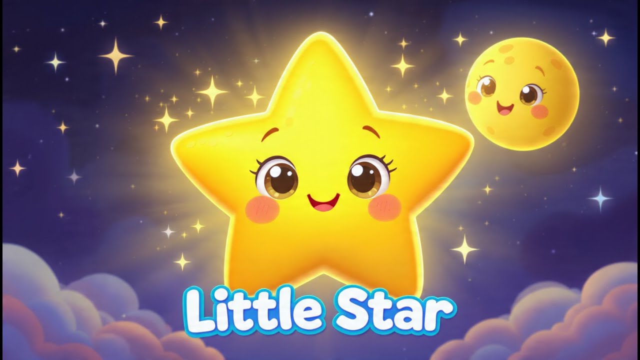The Little Star Shines in the Sky ⭐ | Bedtime Lullaby for Babies & Toddlers