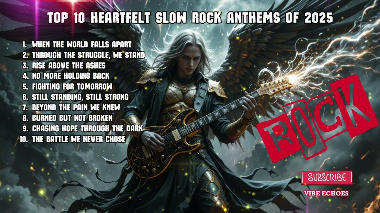 Top 10 Heartfelt Slow Rock Anthems of 2025 | emotional slow rock 2025 | heartbreak rock songs | usa