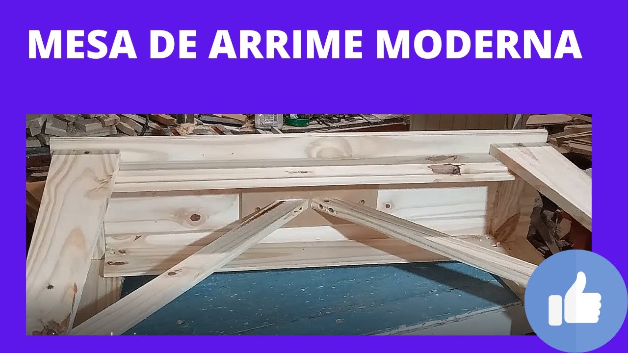 COMO HACER MESA DE ARRIME DE MADERA