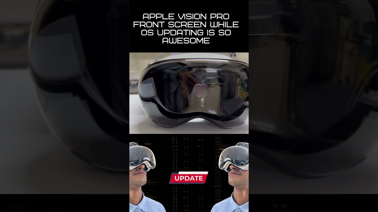 Apple Vision Pro: Front Screen on OS(2.2) Update is NEXT-LEVEL! 🤯 #visionpro #applelogo